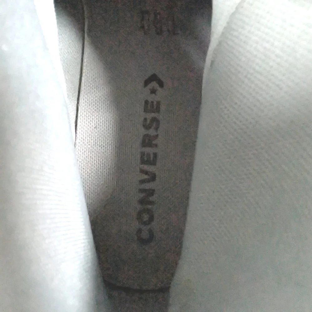 Converse Logo Play Black Mason High Top Sneakers Chuck Shoes Black Silver Men 9 - Picture 13 of 16